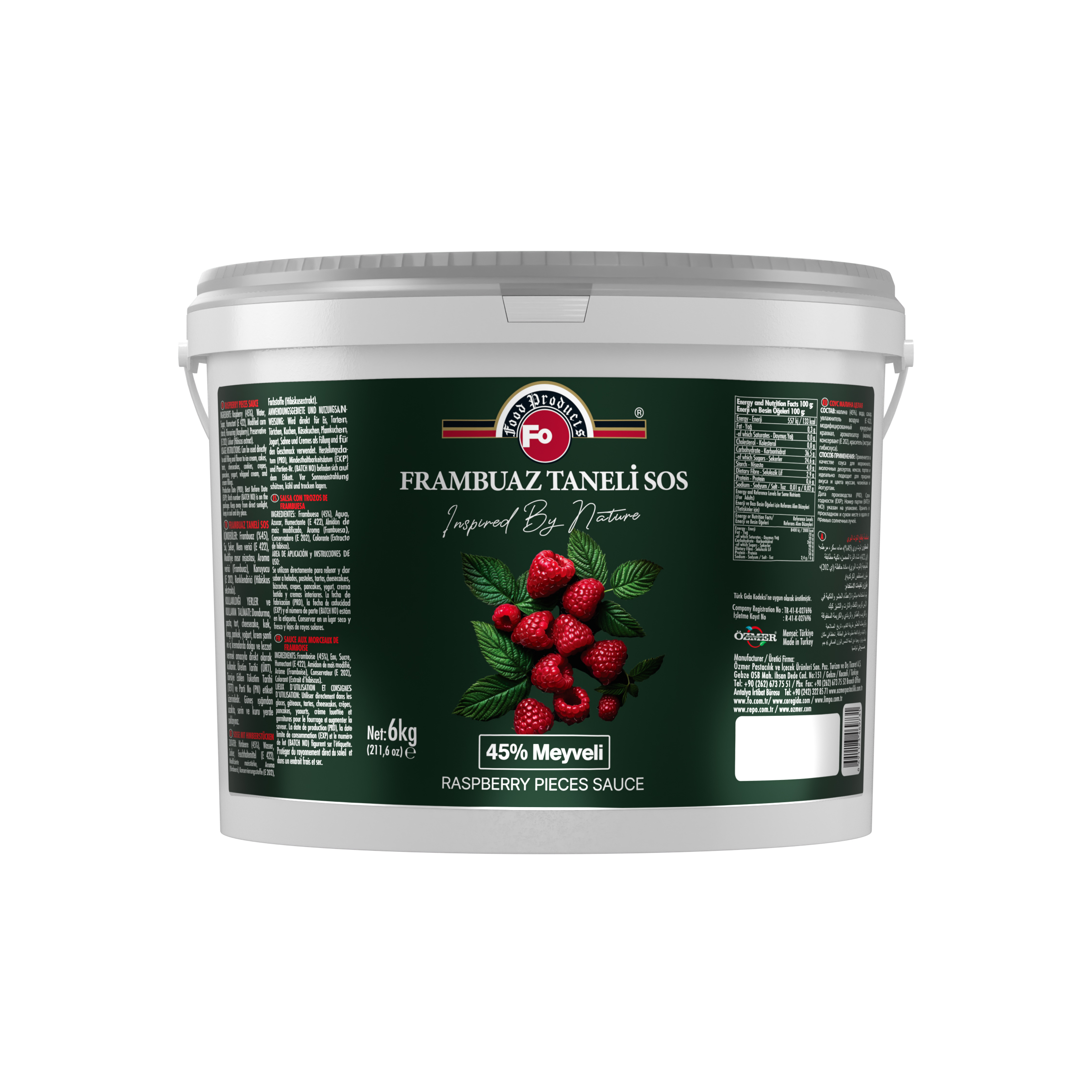 Raspberry Pieces Sauce