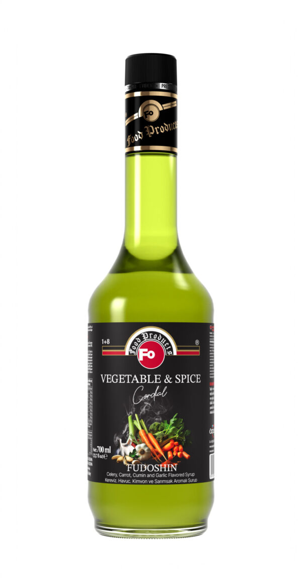 Celery, Carrot, Cumin and Garlic Flavored Syrup